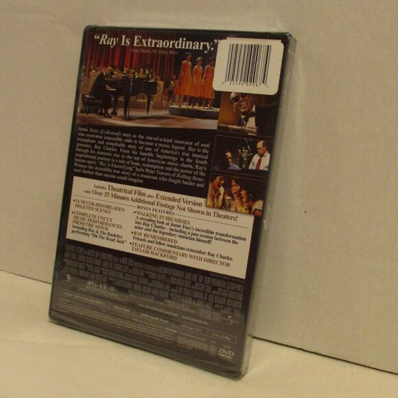Ray Charles NEW Jamie Foxx Medium Black White Sealed DVD Disc Movie - Picture 2 of 4
